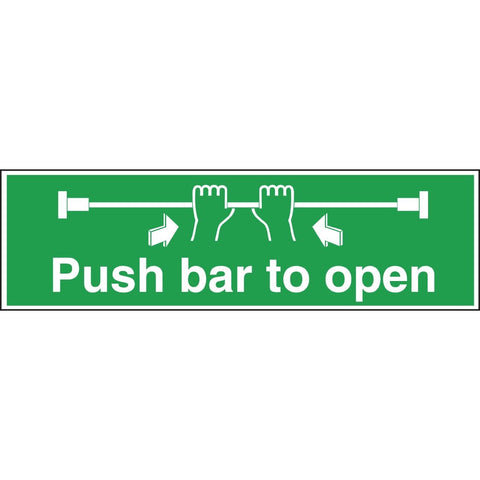 Vogue Push Bar To Open Sign