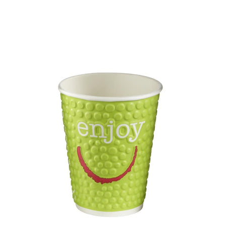 Huhtamaki Enjoy Double Wall Disposable Hot Cups 225ml / 8oz (Pack of 875)