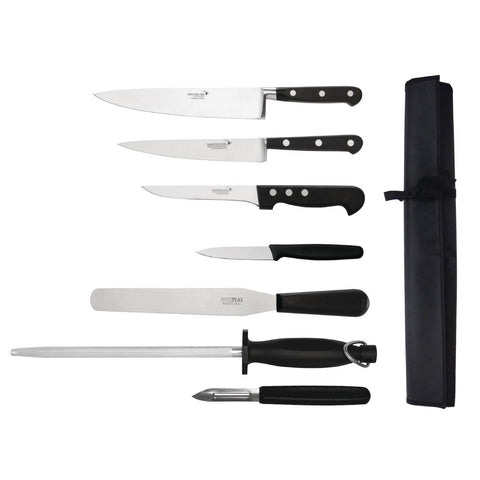 Deglon Sabatier 7 Piece Knife Set and Wallet product image