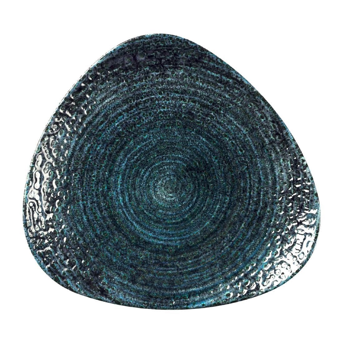 Churchill Homespun Chroma Blue Triangle Plate product image