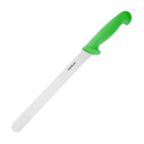 Hygiplas Slicer Serrated Green 24.8cm