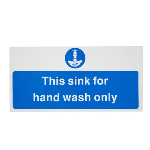 Vogue Hand Wash Only Sign product image