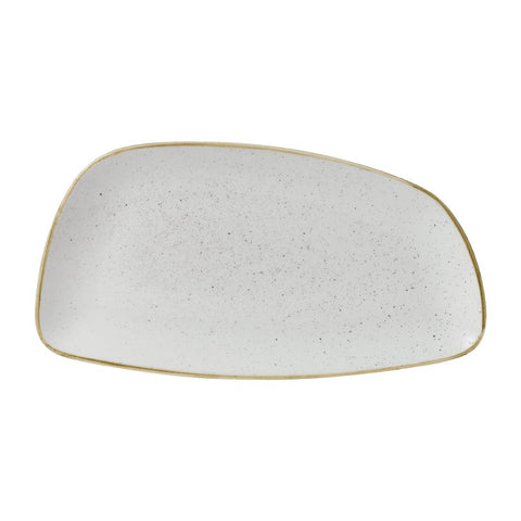 Churchill Stonecast Oval Plates Barley White 349x171mm (Pack of 6)