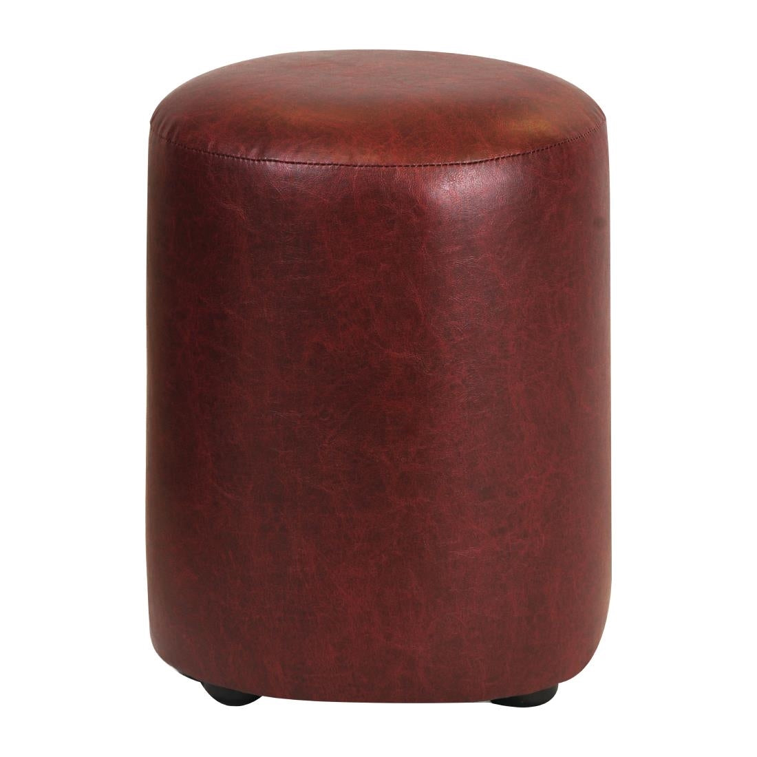 Cylinder Faux Leather Bar Stool Garnet product image