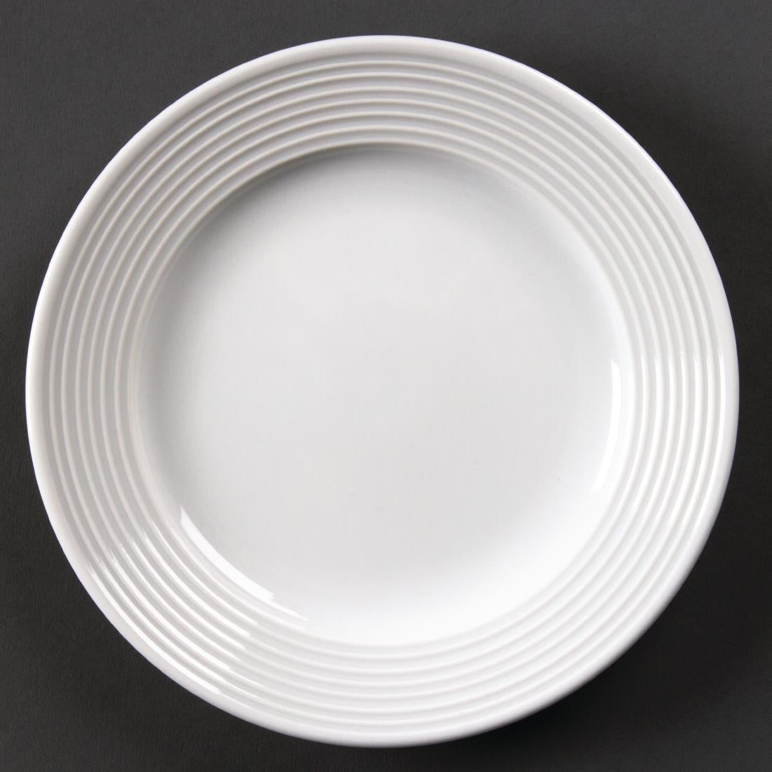 Olympia Linear Wide Rimmed Plates 165mm product image