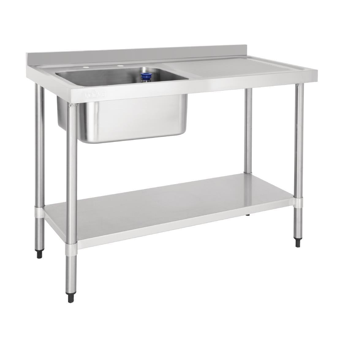 Vogue Single Sink Right Hand Drainer 1200mm product image