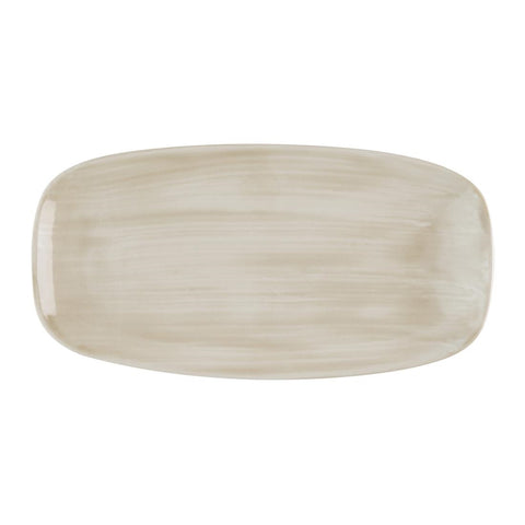 Churchill Stonecast Canvas Natural Chefs Oblong Plates 288x152mm(Pack of 12)