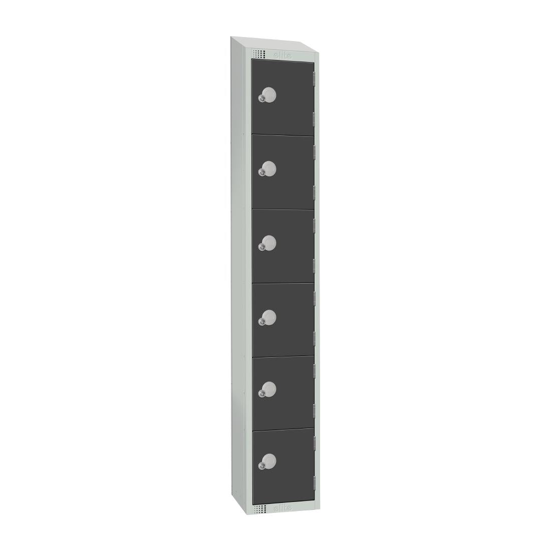 Elite Six Door Padlock Locker with Sloping product image