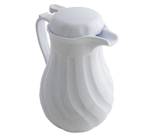 Genware 4022-64 Insulated Beverage Server White 64oz 2Ltr