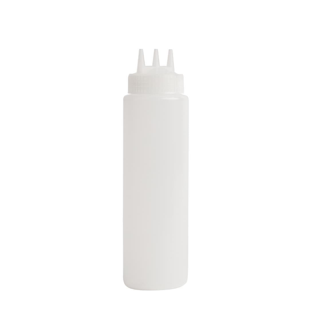 Vogue Clear 3 Nozzle Squeeze Bottle 24oz product image