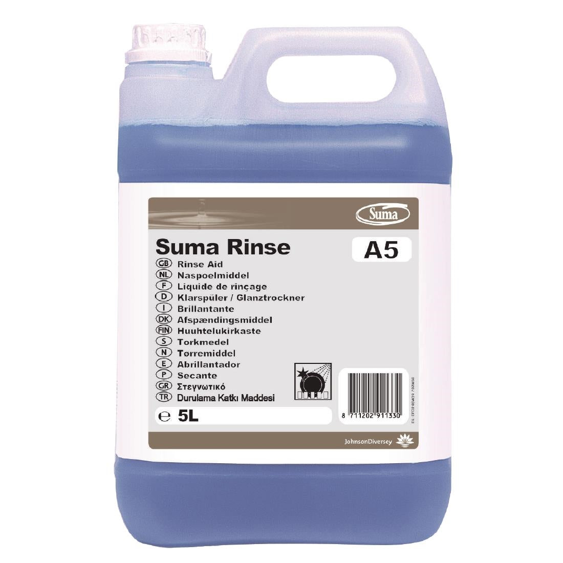 Suma A5 Warewasher Rinse Aid Concentrate 5Ltr product image