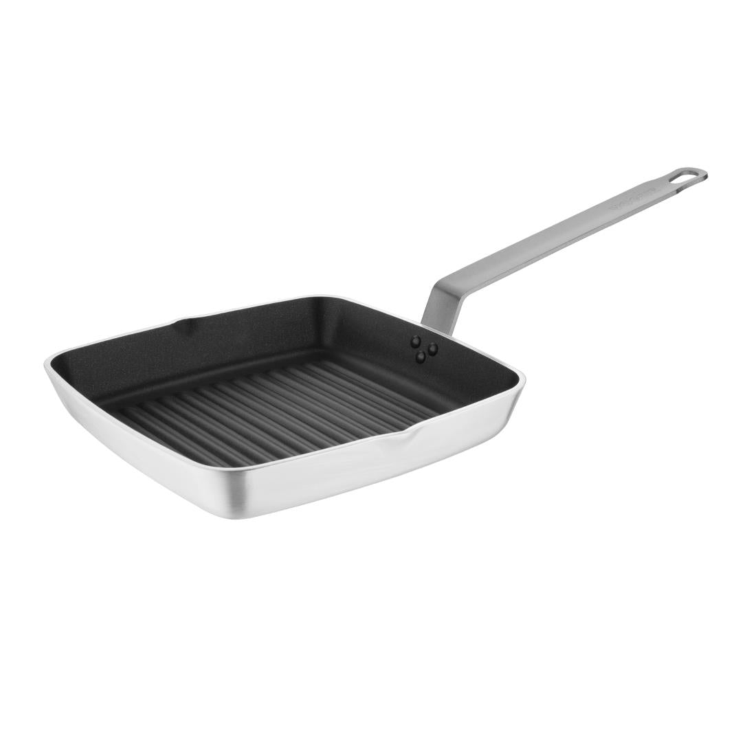 Vogue Square Non Stick Teflon Ribbed Skillet product image