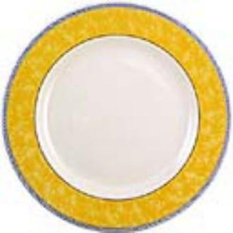 Churchill New Horizons Marble Border Classic Plates Yellow 280mm (Pack of 12)