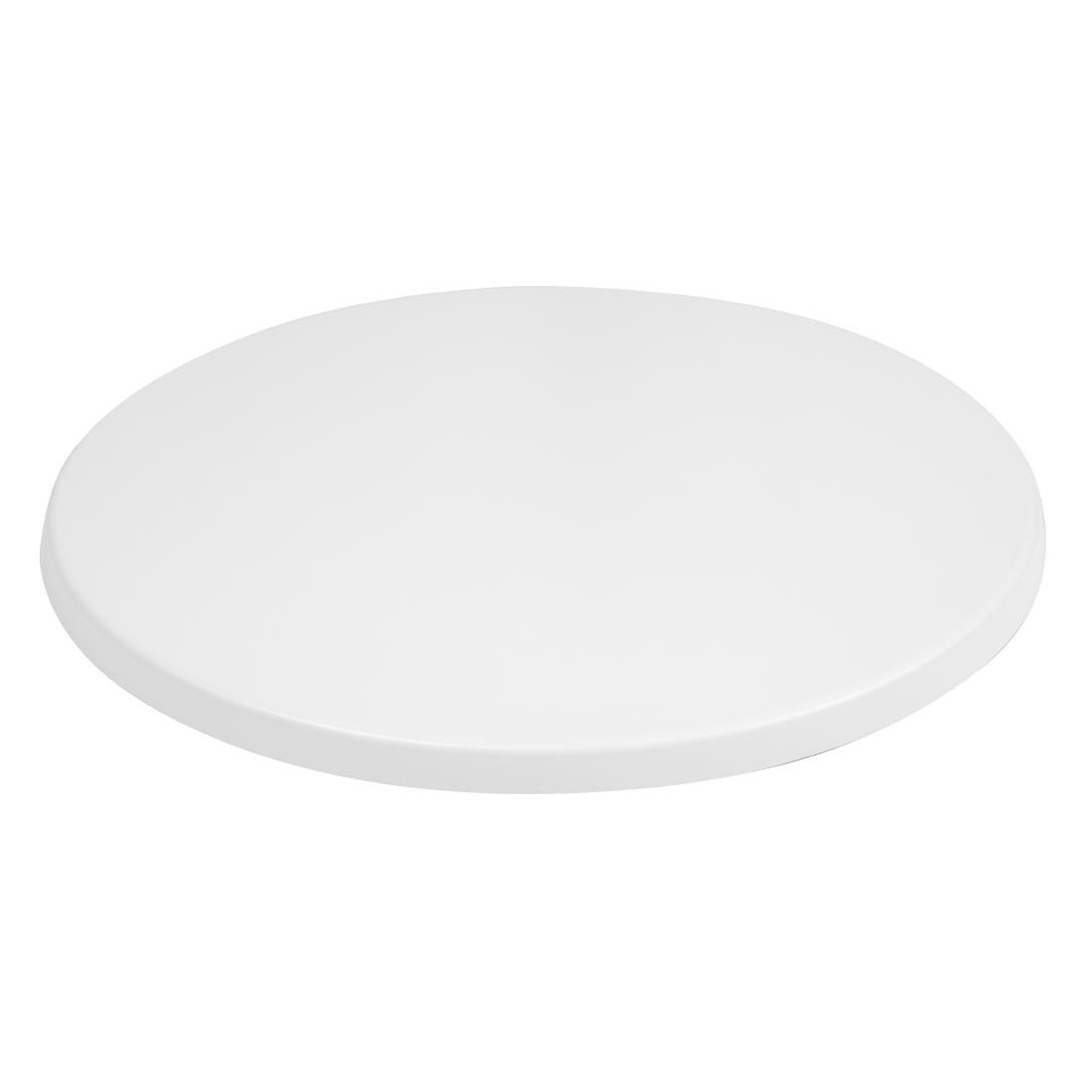 Bolero Pre-drilled Round Tabletop White 600mm product image