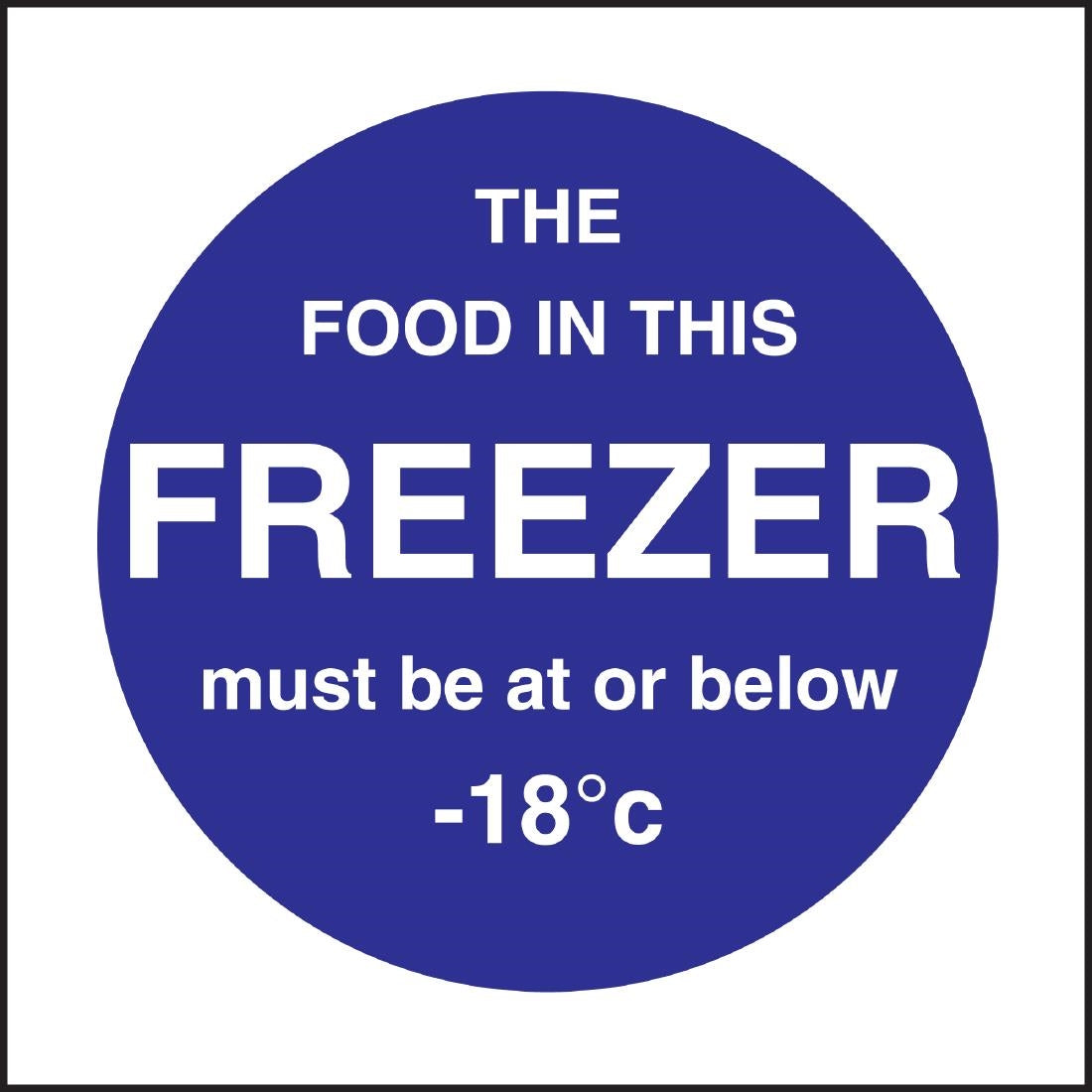 Vogue Food In This Freezer Sign product image