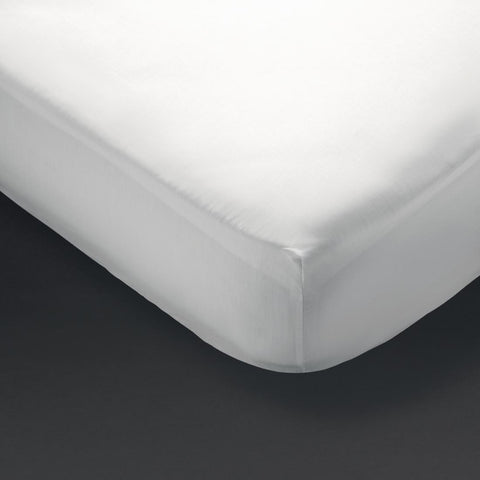 Mitre Comfort Percale Fitted Sheet White King Size