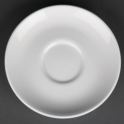 Royal Porcelain Classic White Cappuccino Saucers 150mm (Pack of 12)