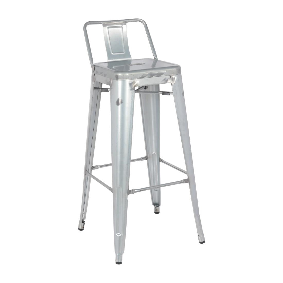 Bolero Bistro Galvanised Steel High Stool product image