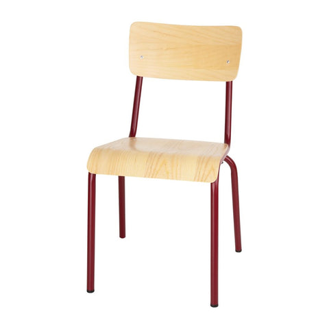 Bolero Cantina Side Chairs with Wooden Seat product image