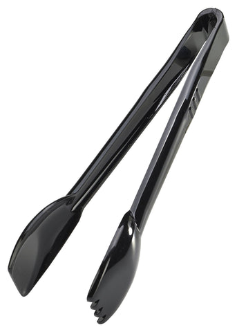 Genware 4609-03 Salad Tongs 9" Black