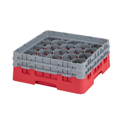 Cambro Camrack Red Glass Rack 20 Compartment 133mm