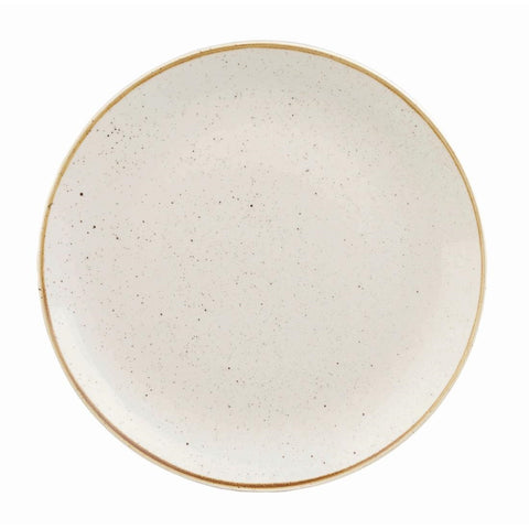 Churchill Stonecast Round Coupe Plate Barley White 217mm (Pack of 12)