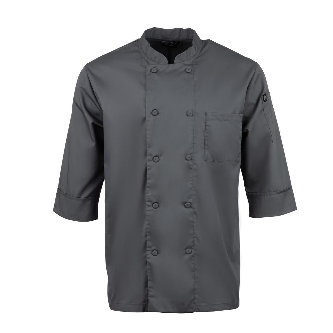 Colour By Chef Works Unisex Chef Jacket Grey product image