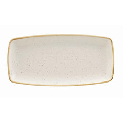 Churchill Stonecast Rectangular Plate Barley White 295x150mm