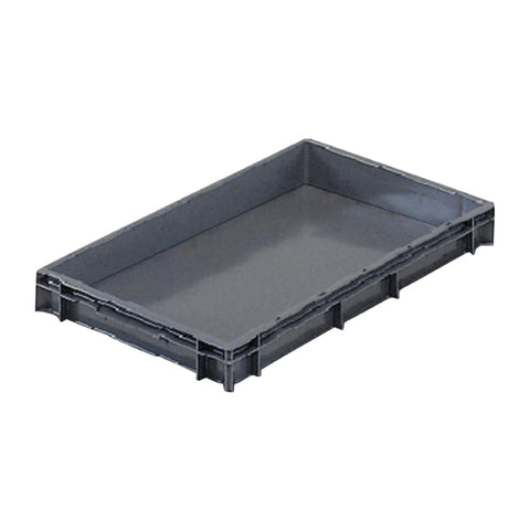 Fletcher Grey Solid Stacking Container Small 600x400x75mm