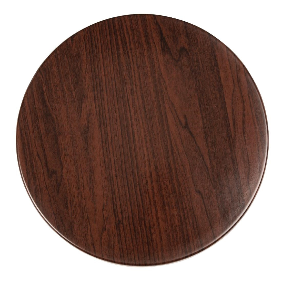 Bolero Pre-drilled Round Table Top Dark Brown 600mm product image