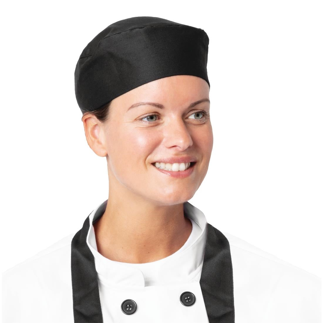 Nisbets Essentials Chef Skull Caps Black product image