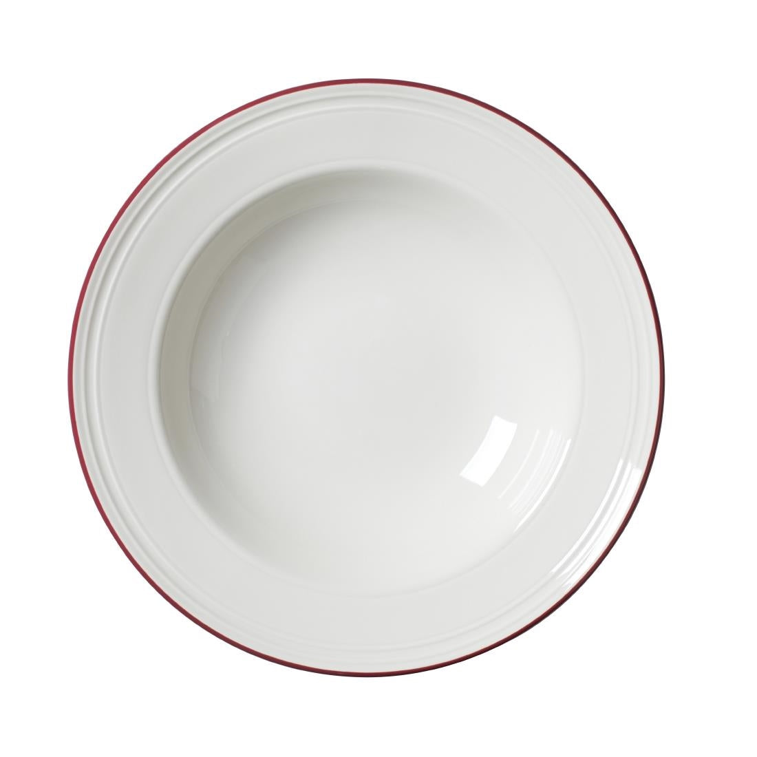 Steelite Bead Maroon Band Pasta Plates 240mm product image