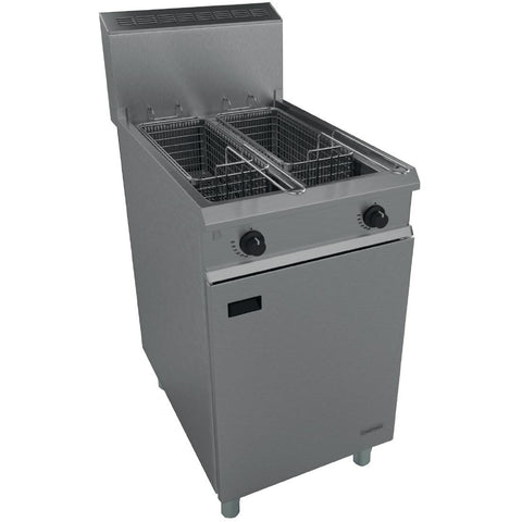 Falcon Chieftain Twin Tank Twin Basket Free Standing Natural Gas Fryer G1848X