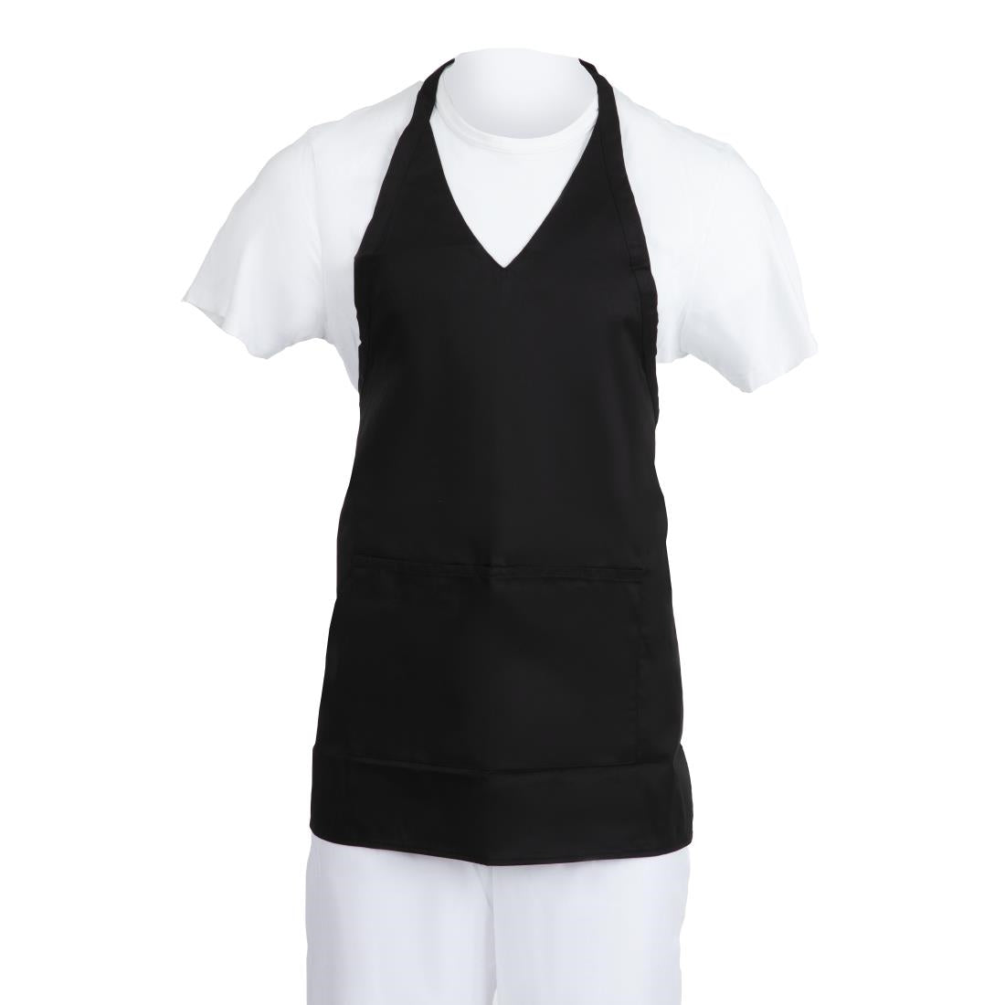 Whites V Neck Service Apron Black product image