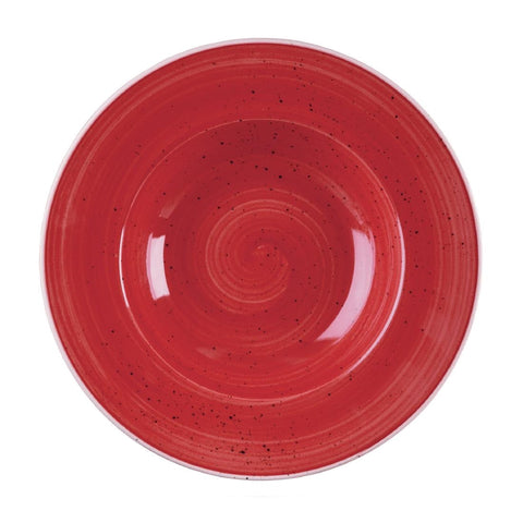 Churchill Stonecast Round Wide Rim Bowl Berry product image