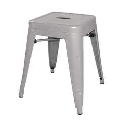 Bolero Bistro Galvanised Steel Low Stool (Pack of 4)