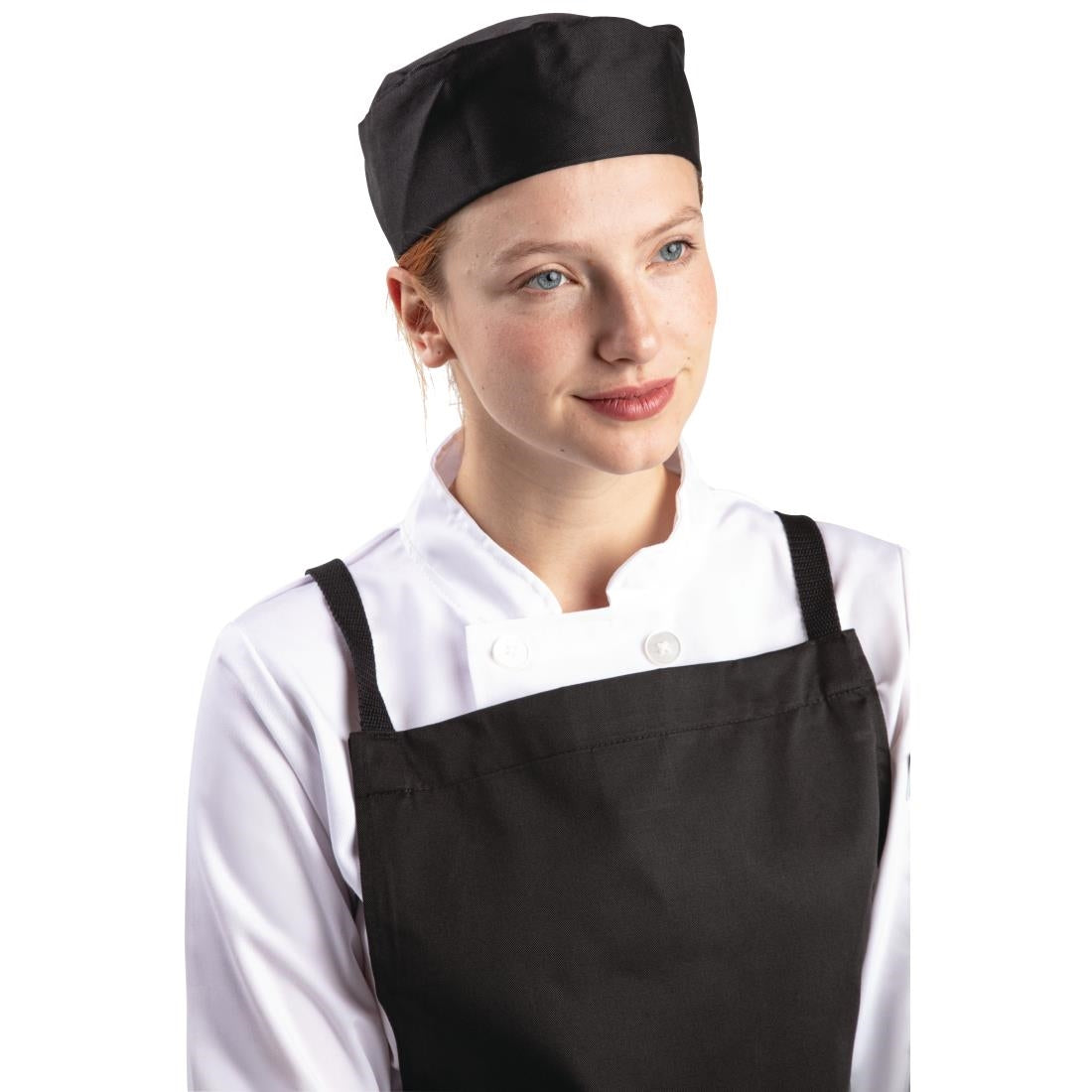 Whites Chef Skull Cap Polycotton Black - M product image