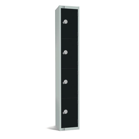 Elite Four Door Electronic Combination Locker Black