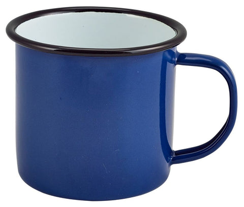 Genware 50018BLUE Enamel Mug Blue 36cl/12.5oz