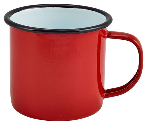 Genware 50018RED Enamel Mug Red 36cl/12.5oz