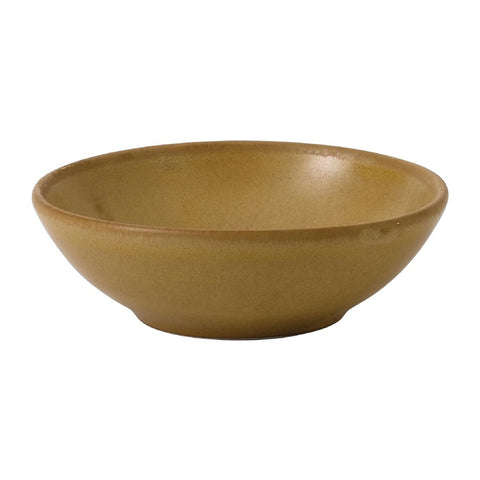 Churchill Super Vitrified Nourish Petra Sand Shallow Bowl 7oz (Box 12)