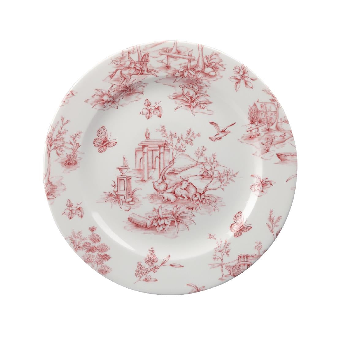 Churchill Vintage Prints Tea Plates Cranberry Toile Print 210mm (Pack of 6) product image