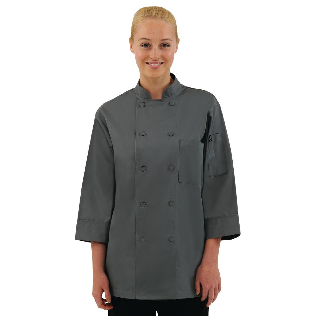 Chef Works Unisex Chefs Jacket Grey L product image