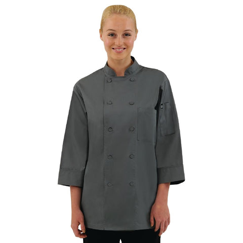 Chef Works Unisex Chefs Jacket Grey XL