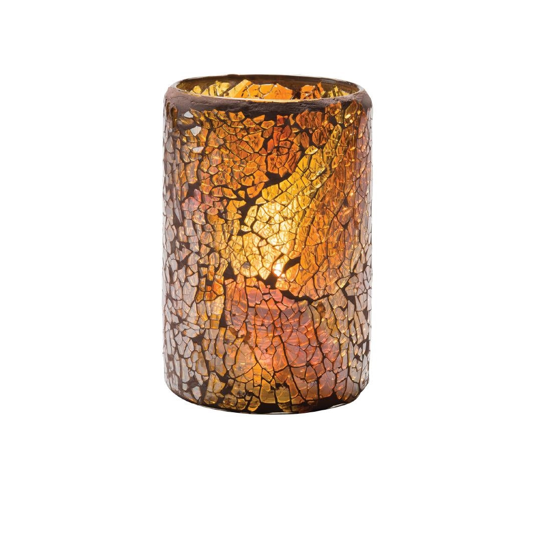 Hollowick Crackle Gold Crackle Glass Cylinder product image