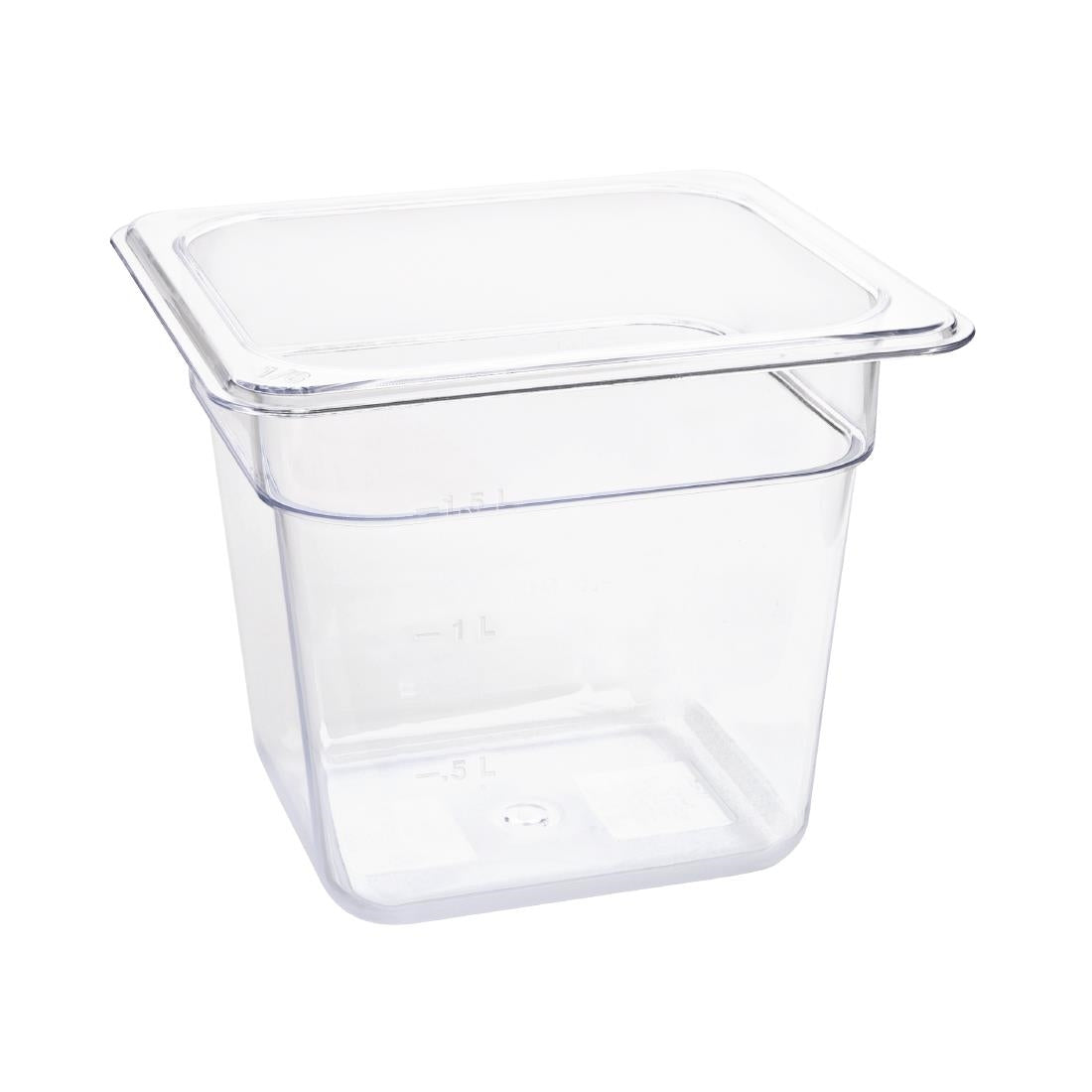 Vogue Polycarbonate 1/6 Gastronorm Container product image