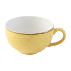 Churchill Stonecast Mustard Seed Yellow Cappuccino Cup 227ml (Pack of 12)