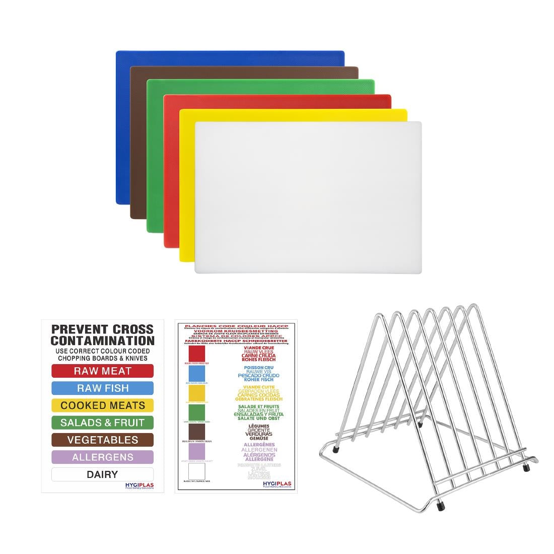 Hygiplas High Density Chopping Board Set product image