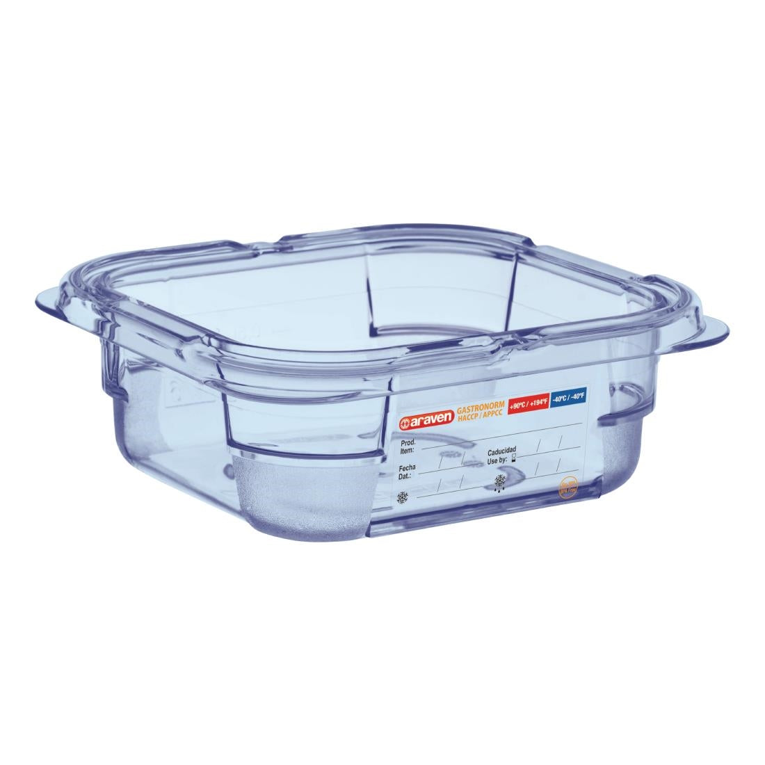 Araven ABS Food Storage Container Blue GN 1/6 product image