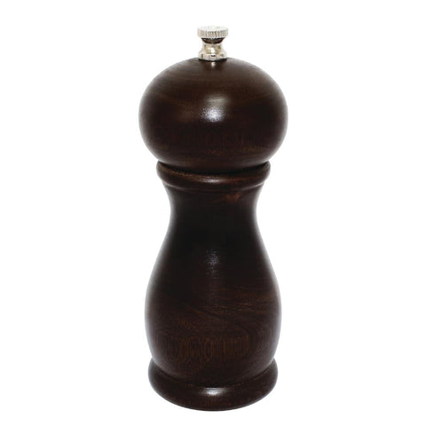 Olympia Dark Wood Salt and Pepper Mill 6in